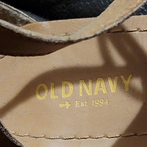 Old NAVY sandals strappy sandals shoes flats camel, tan slingback 8 gladiator - Picture 7 of 7